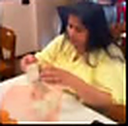 Hands-on cooking workshop moment